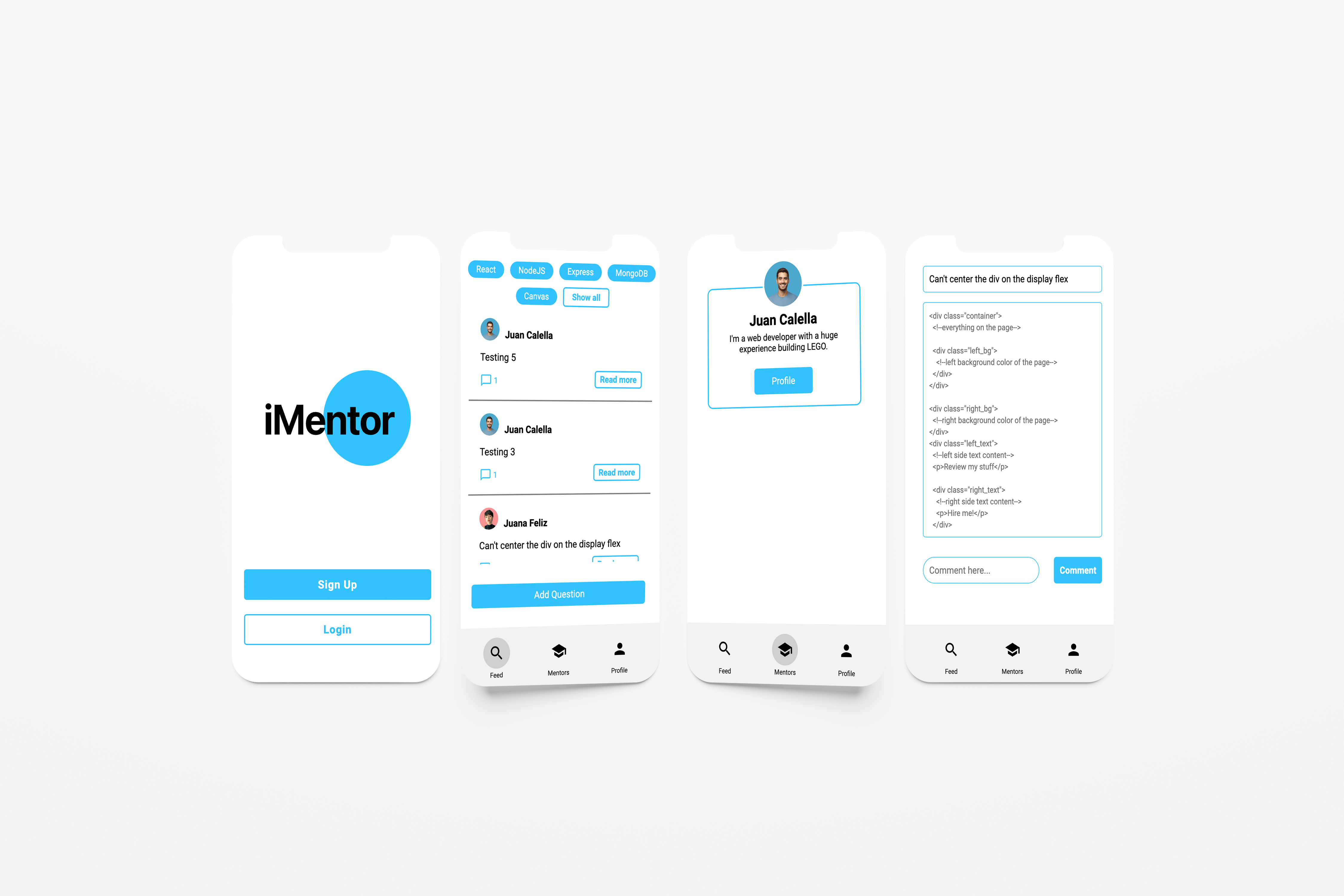 iMentor Mockup